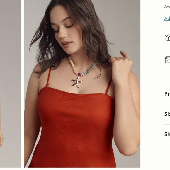 Anthropologie Linen Blend Dress: Mini Edition - Picture 3 of 3